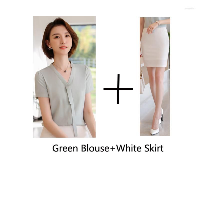 Green Blouse Skirt
