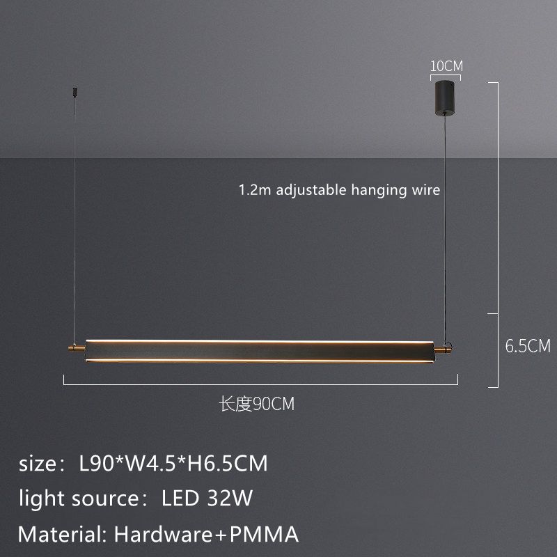 Białe światło czarne-L90CM