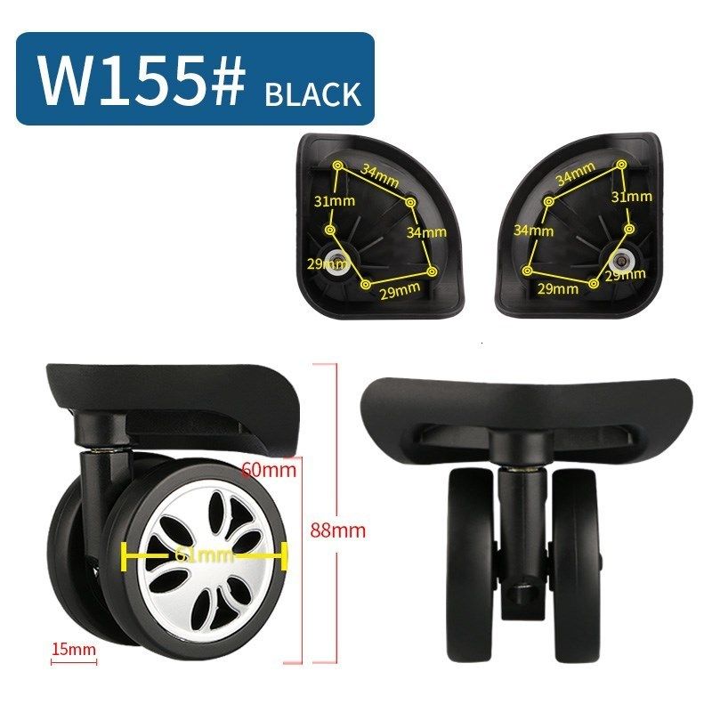 W155 Black (2PC)