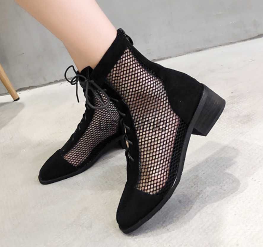 Bootie sandals low clearance heel