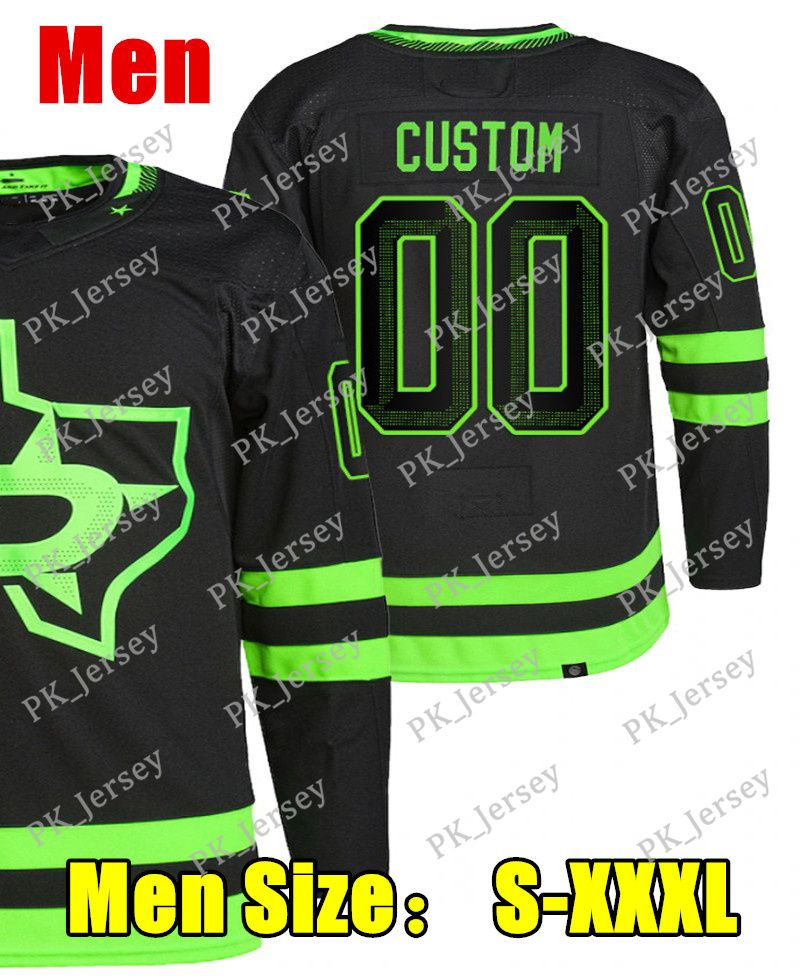 21 Jason Robertson Reverse Retro Hockey Jersey #29 Jake Oettinger