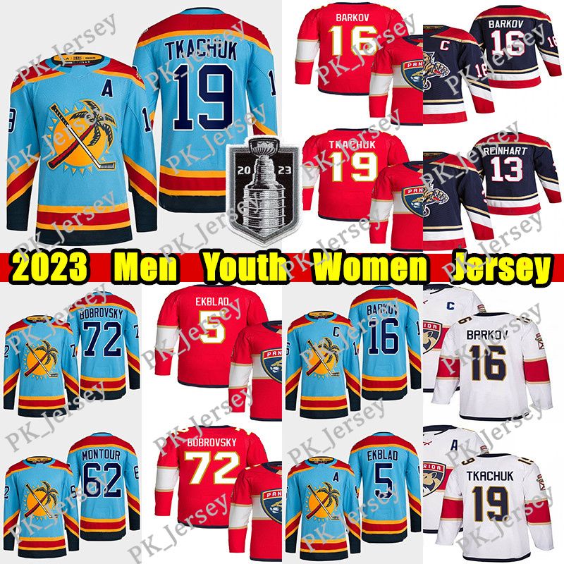 Florida Panthers 2022 Reverse Retro #16 Aleksander Barkov Women's Name &  Number Shirt