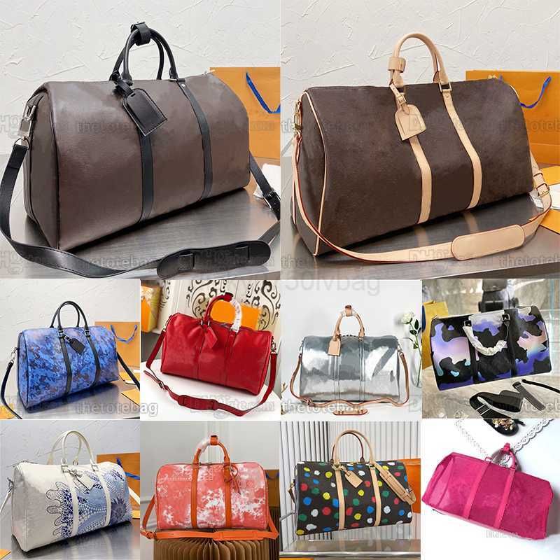 Keepall Bandouliere 45 50 55 Duffel Bag Designer Canvas Large Capacity  Women Men Outdoor Luggage Tote Luxury Zipper Closure Shoulder Handbag From  95,76 €