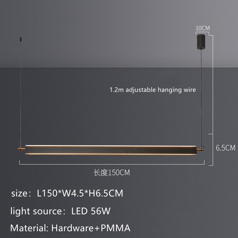 Svart-l150 cm vitt ljus