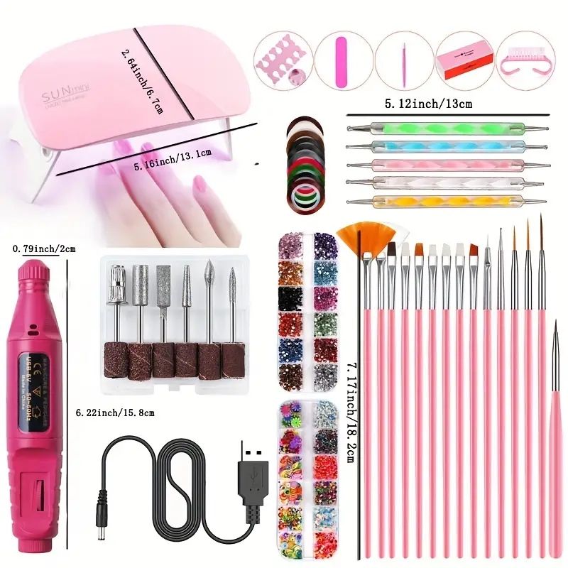 Nail Art Lamp Tool Set