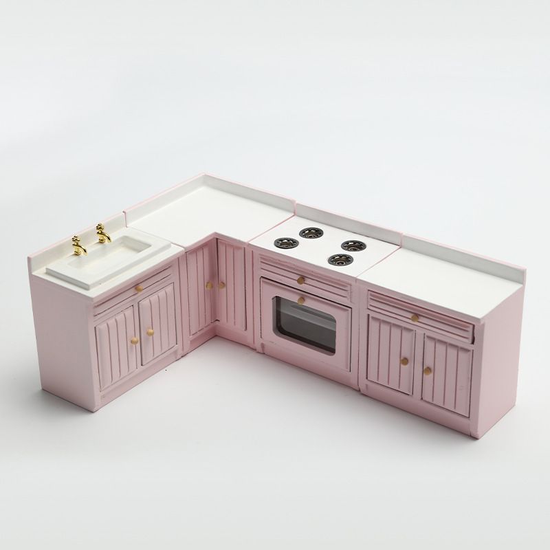 set da cucina rosa