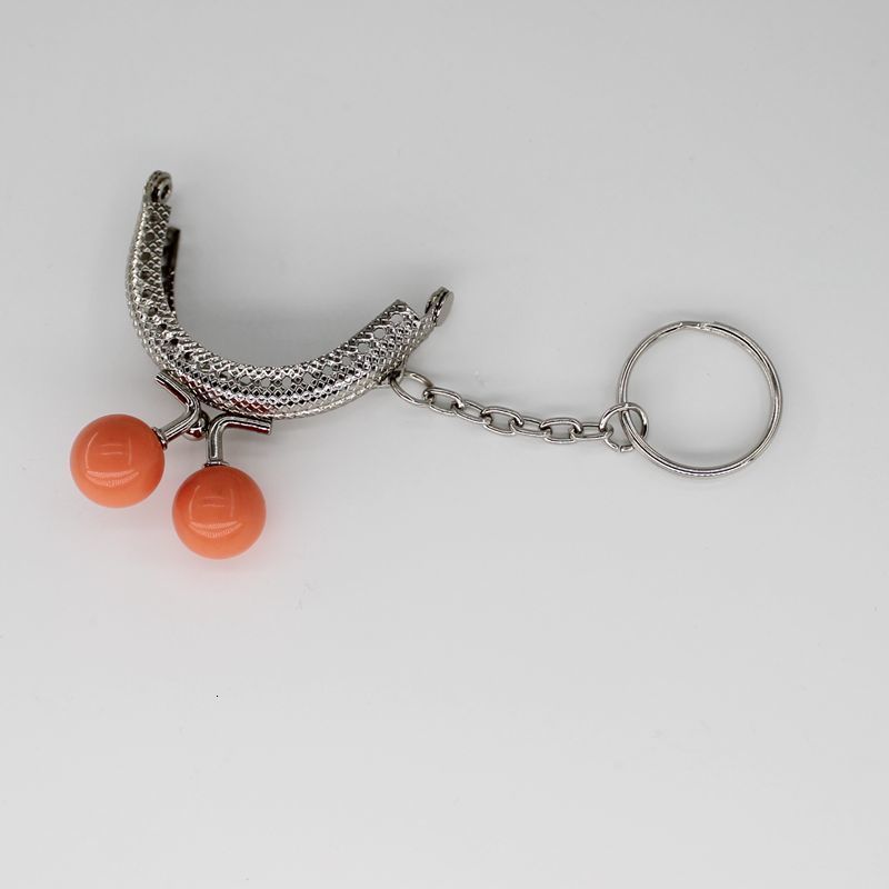 Orange röd-5 cm silver