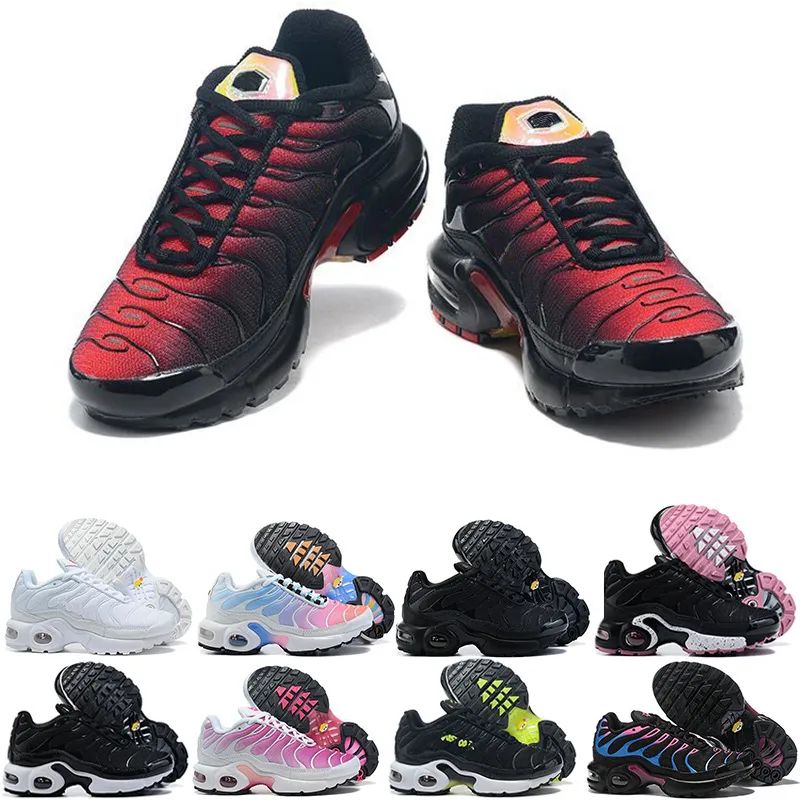 Girls Baby Kids Shoes 2023 And Boys TN Tennis Triple Black Infant