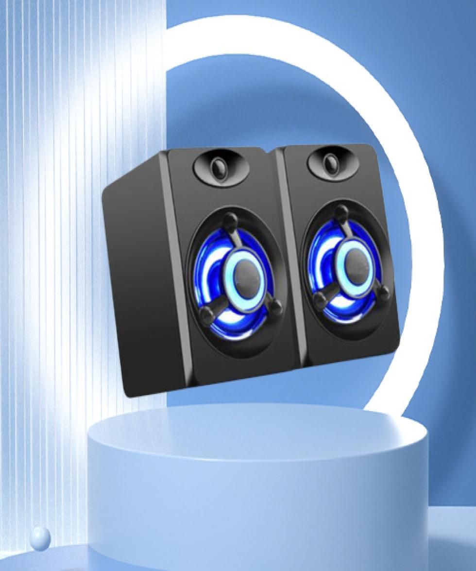 Enceinte PC CABLING ® Portable USB Haut-parleurs Barre de Son Musique  Player Sound Box pour ordinateurs portables / PC Noir
