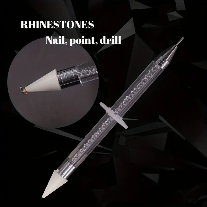Nail Rhinestones Kit, Nail Art Decorations Flat Ab Rhinestones Kit