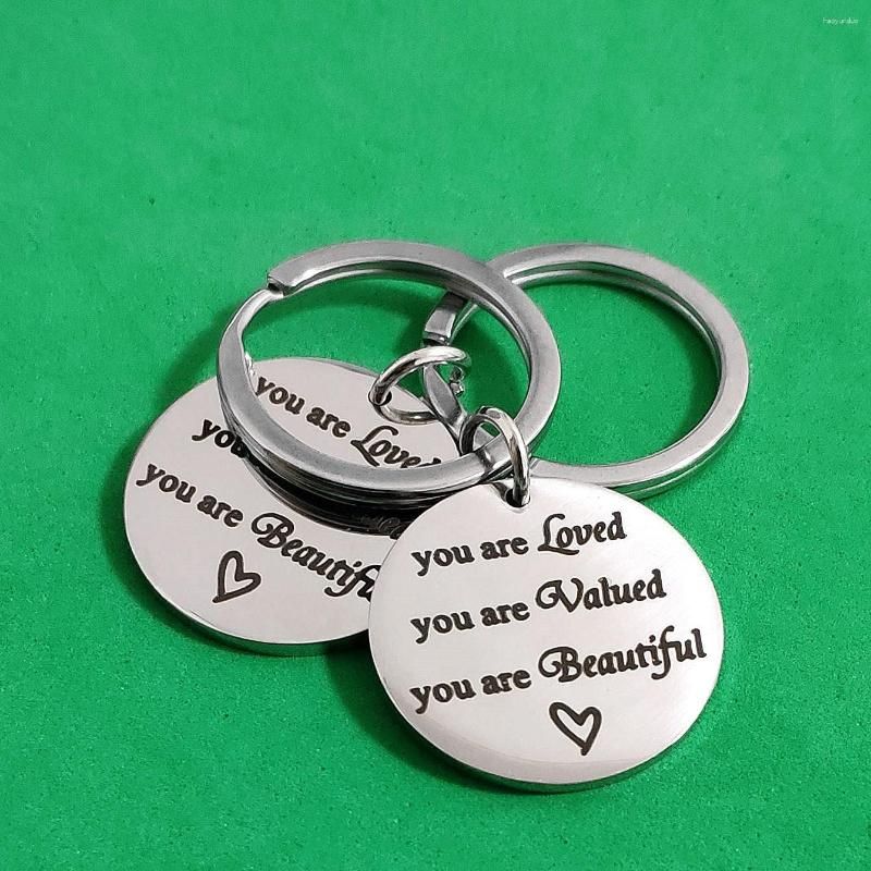 Stainless Steel Carabiner Keychain With Beautiful Lettering