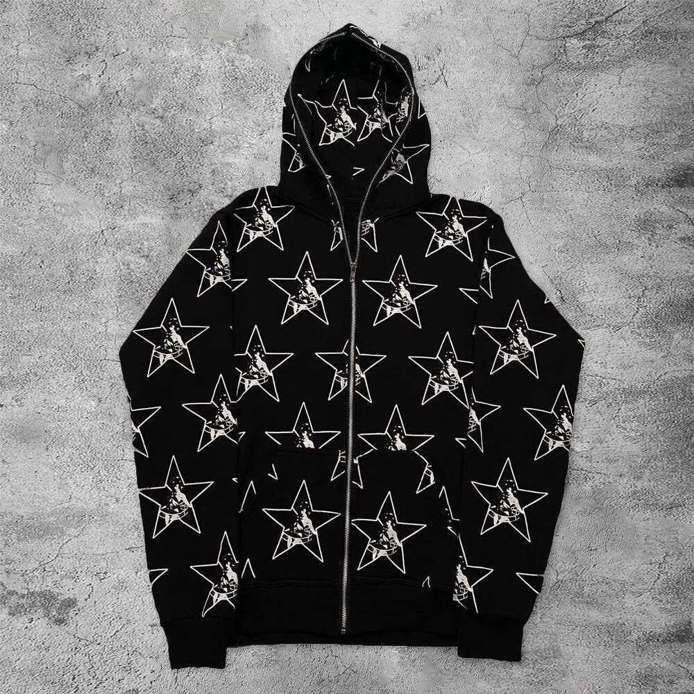 Black and white star pattern