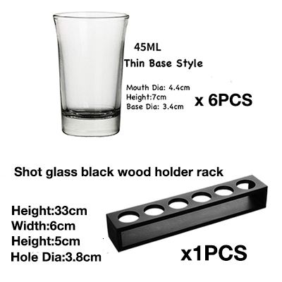 6glass 1 rack noir