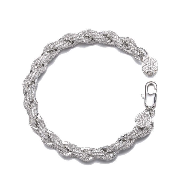 Argento Bracciale-8inch E 30inch