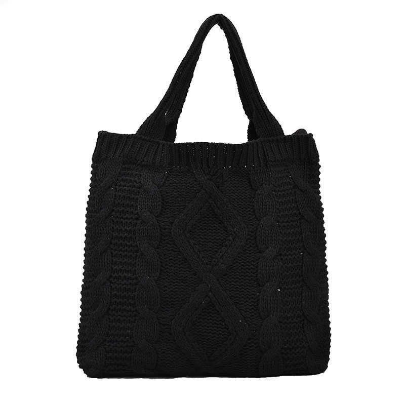 black knitted bag 1