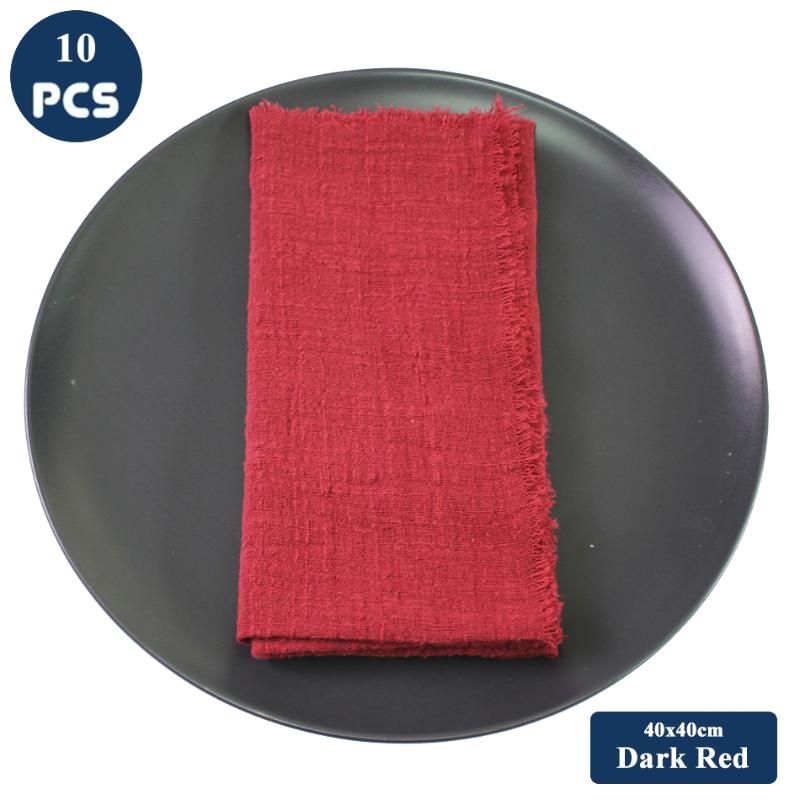 10pc 40x40dark rouge