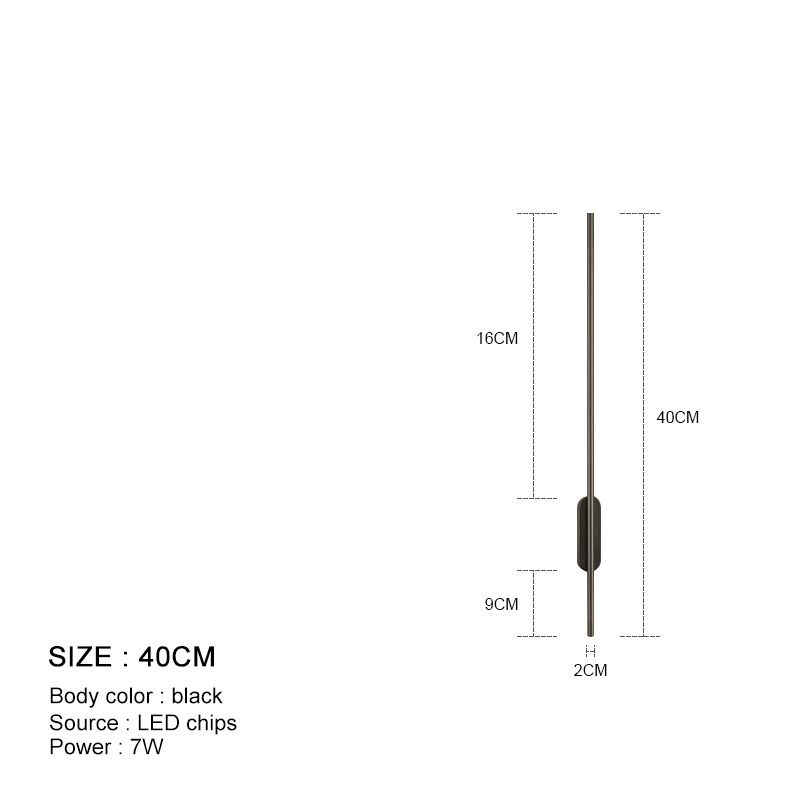 En svart 40 cm 3 färg dimning