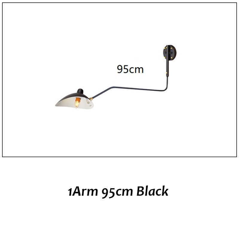 1ARM 95 cm Black-Cool White (5500-7000K)