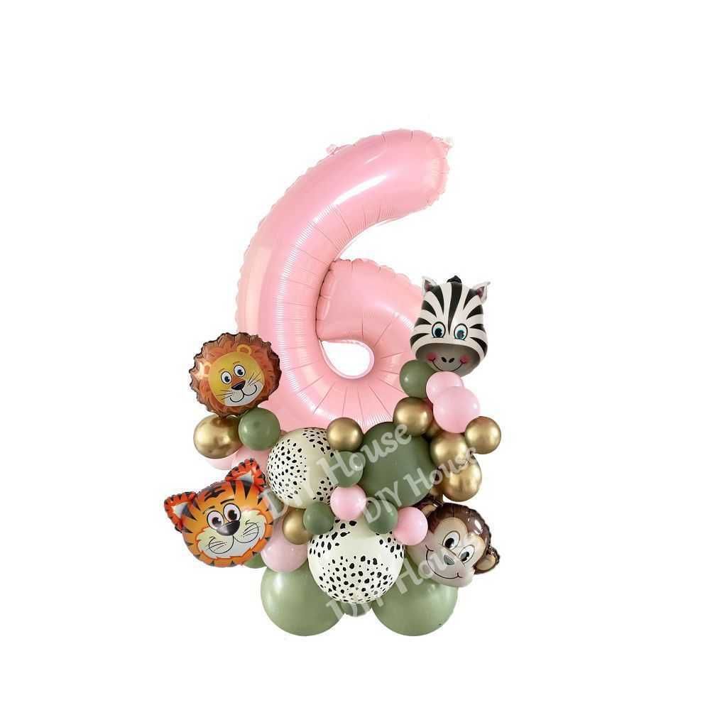 38pcs Number 6-Balloons