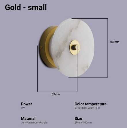 16cm Gold Base-Warm White (2700-3500k)4