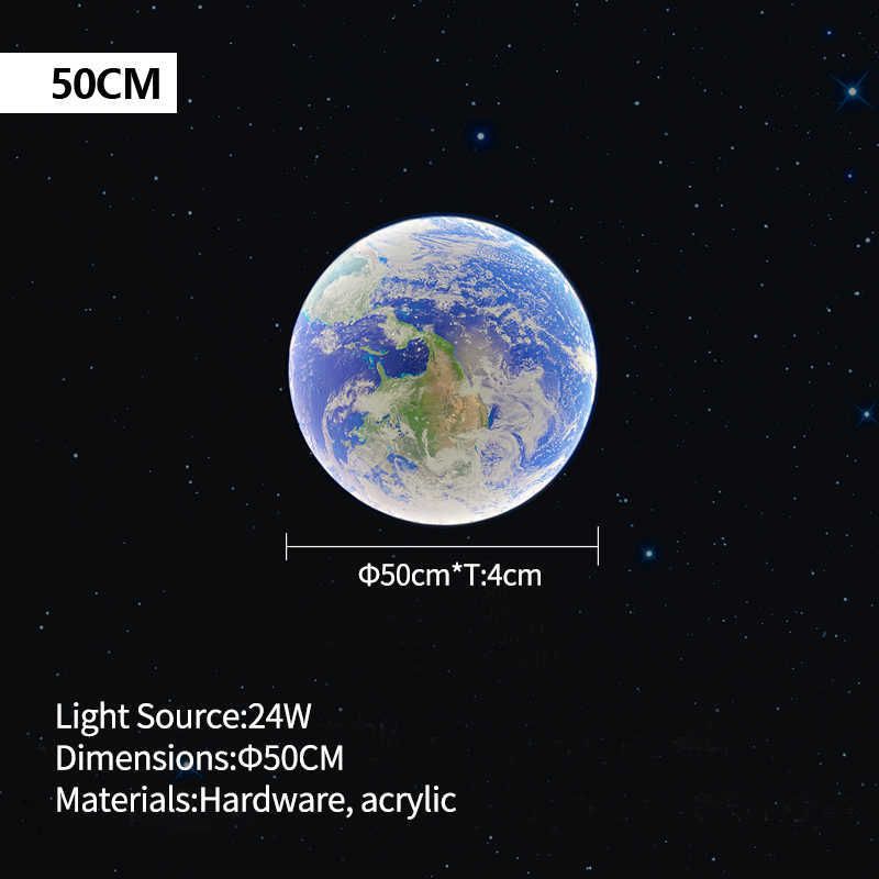 50 cm-earth-warm ljus-svart