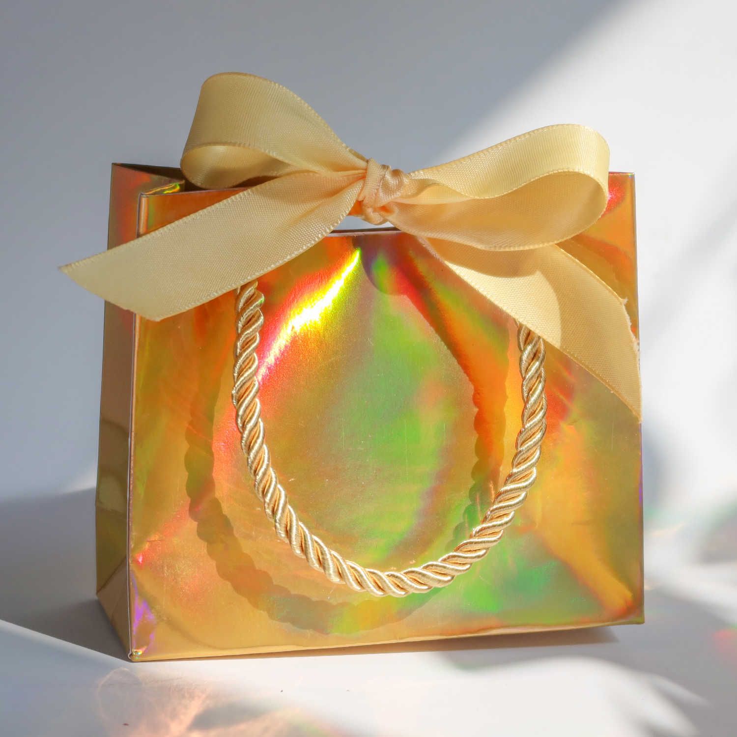 Gold-Plain lazer-25x20x12cm-10pcs