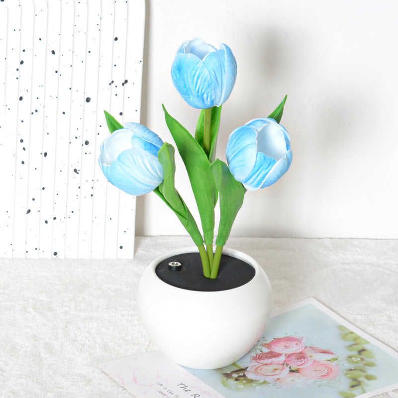 3 head blue tulip