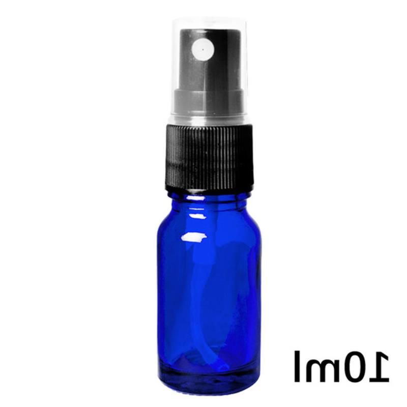 10ML blue glass bottle plastic sprayer