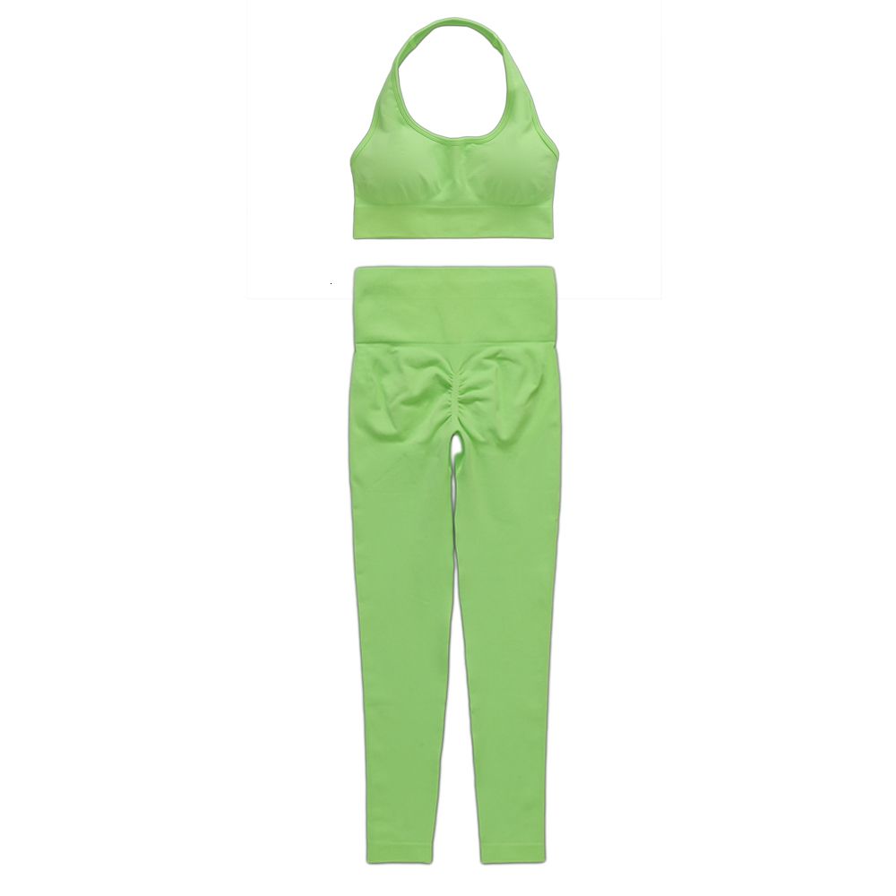 green halter set