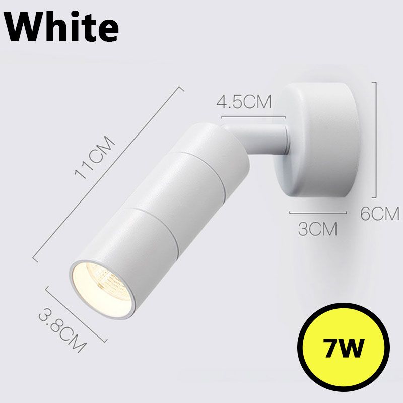 Bianco 7W caldo bianco (2700-3500k)