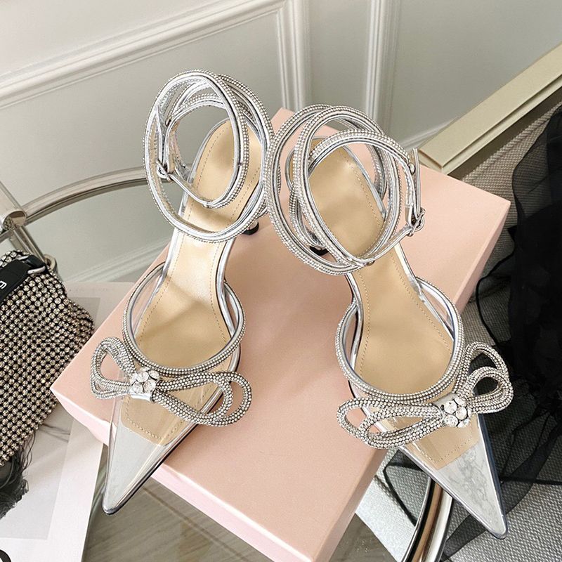 9.5CM Clear sandals