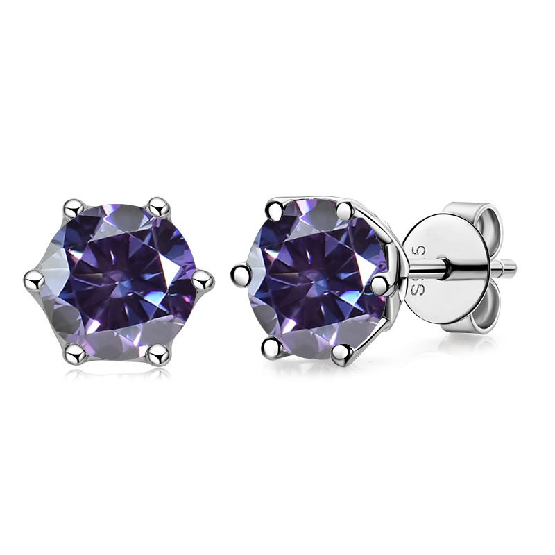 Violett-1.0 ct x 2