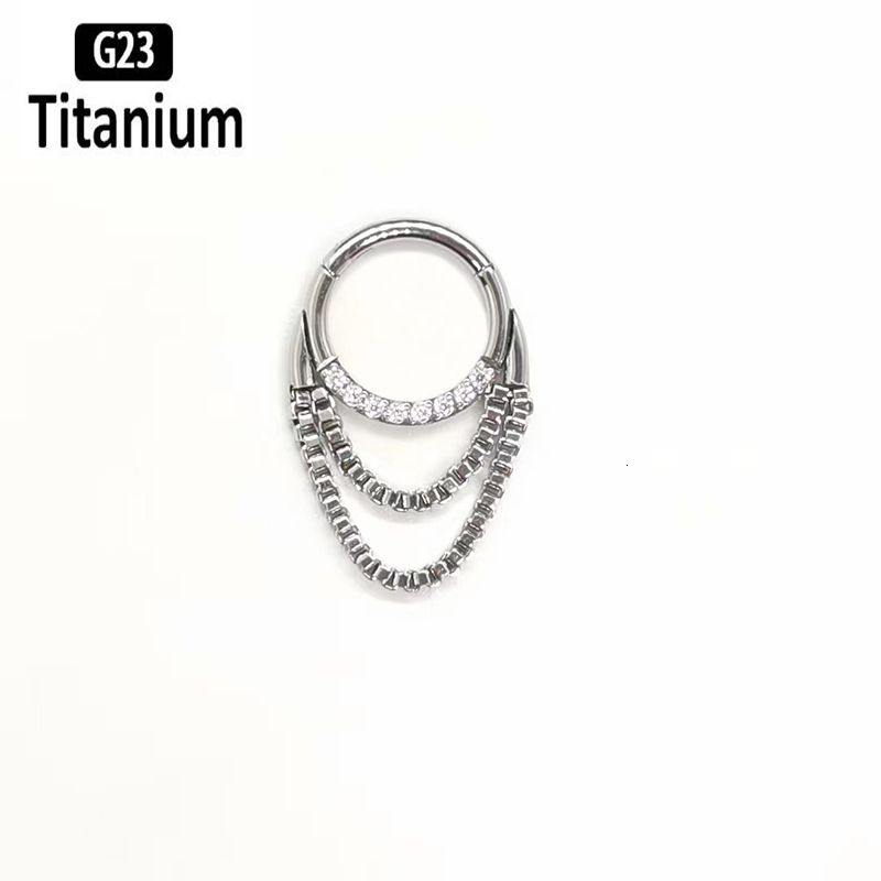 Titanium Nose Rings-16g 1.2x8mm