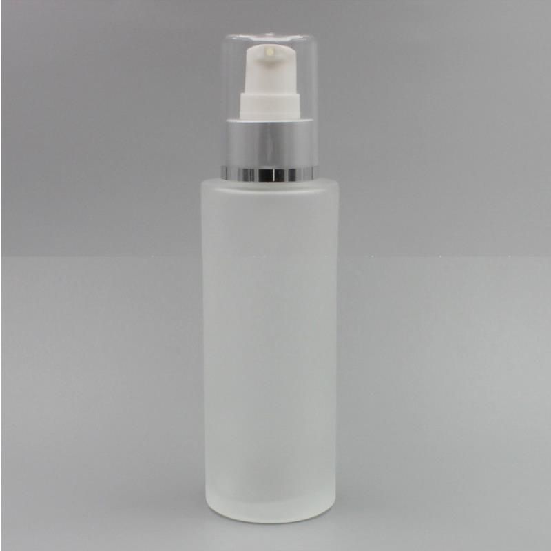 Frost Silver cream pump bottle