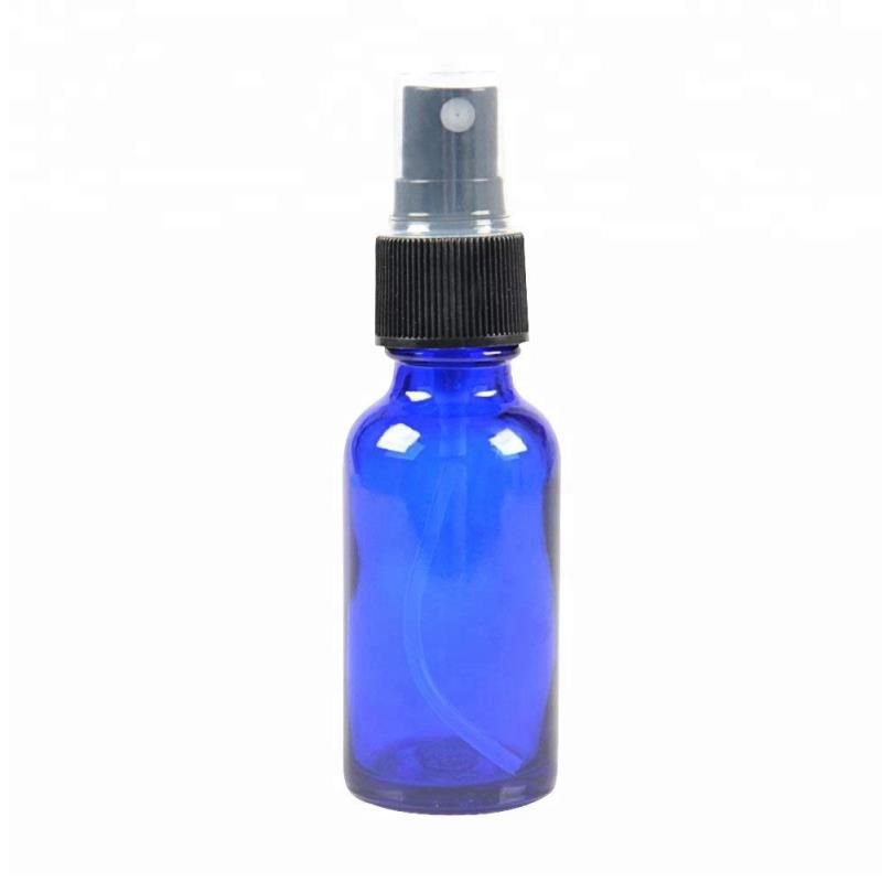 15ml pulverizador plástico garrafa de vidro azul