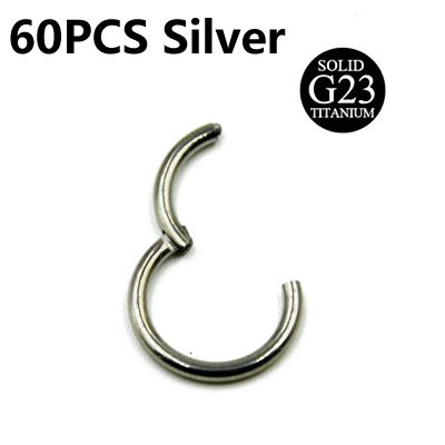 60pcs silver-1x6mm