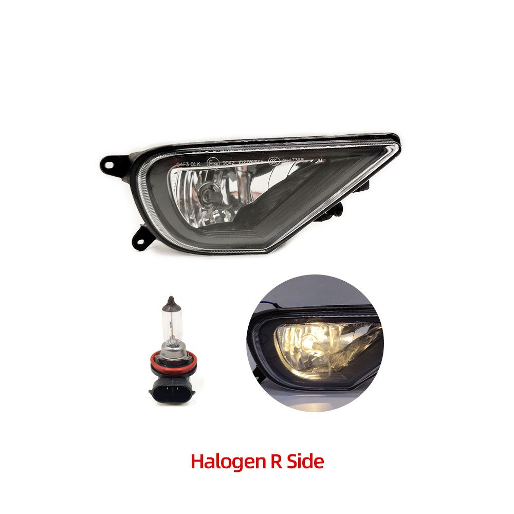 R side halogen