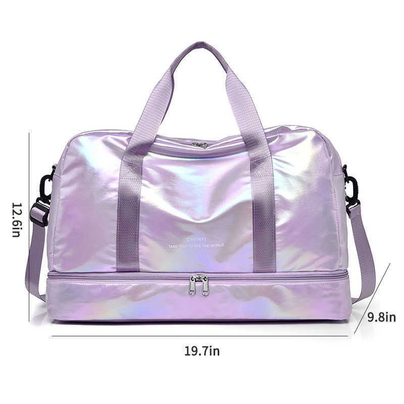 purple travel bag