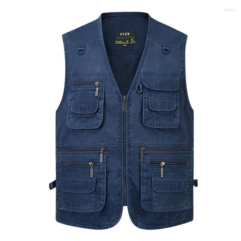 blauw vest