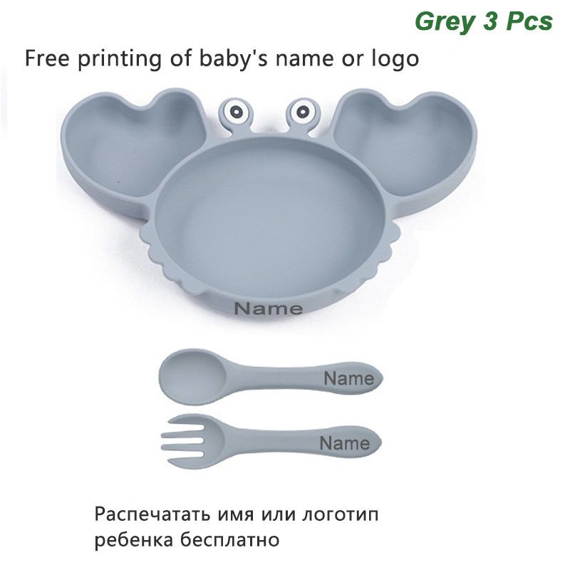 Grey Crab 3pcs