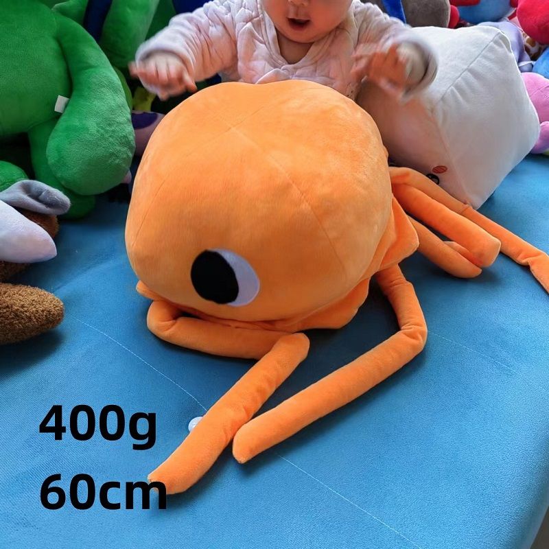 Orange octopus 60cm