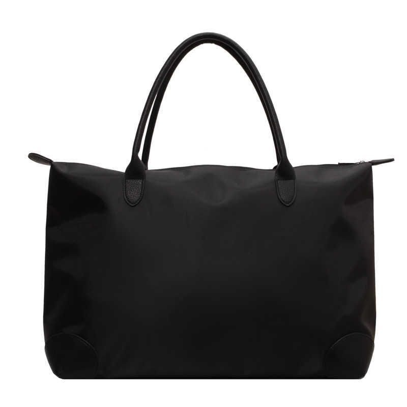 black travel bag