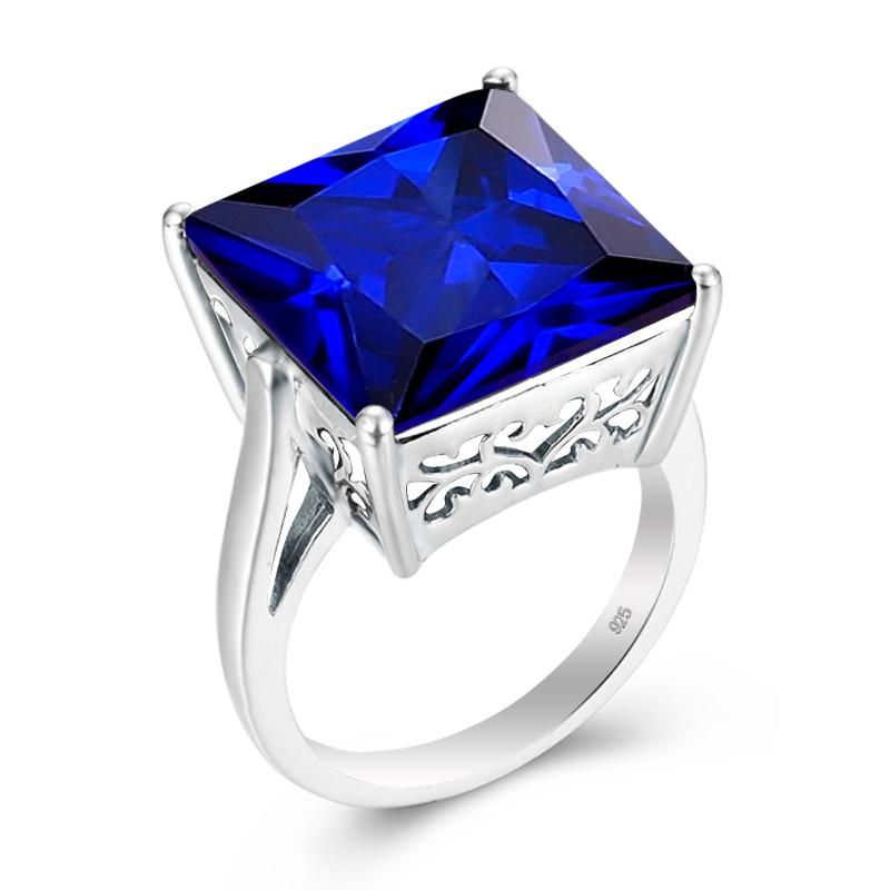 sapphire L Sterling sliver