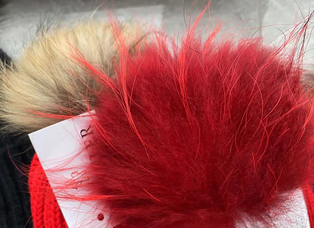 Red Hat Red Fur Ball