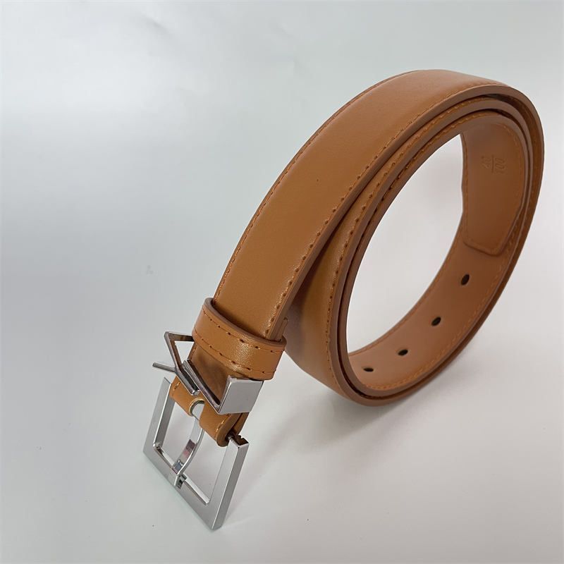 #6 Silver Buckle+Brown belt