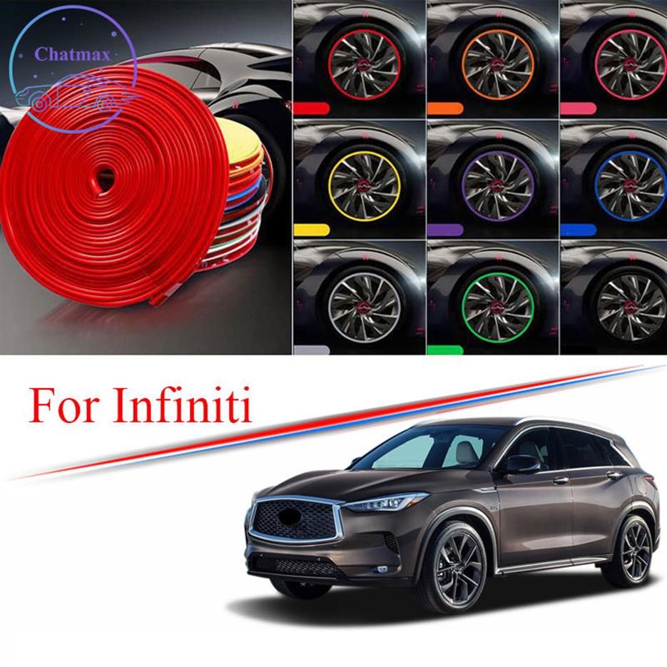 8M Multi Colors Car Wheel Hub Rim Trim For Infiniti Q50 Q60 QX30