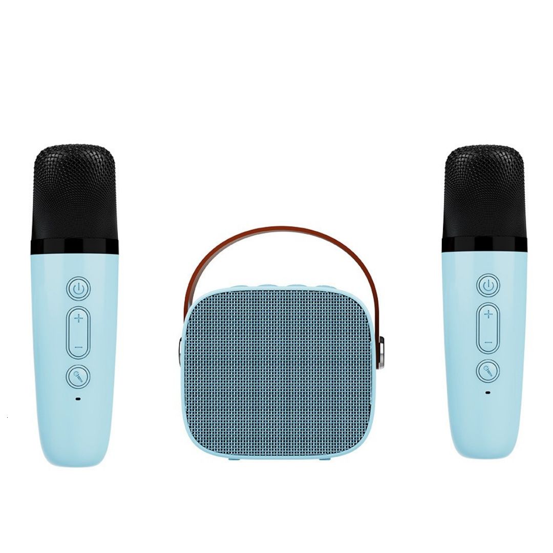 Optionen: Blau mit 2 Mikrofon-Player-Sets