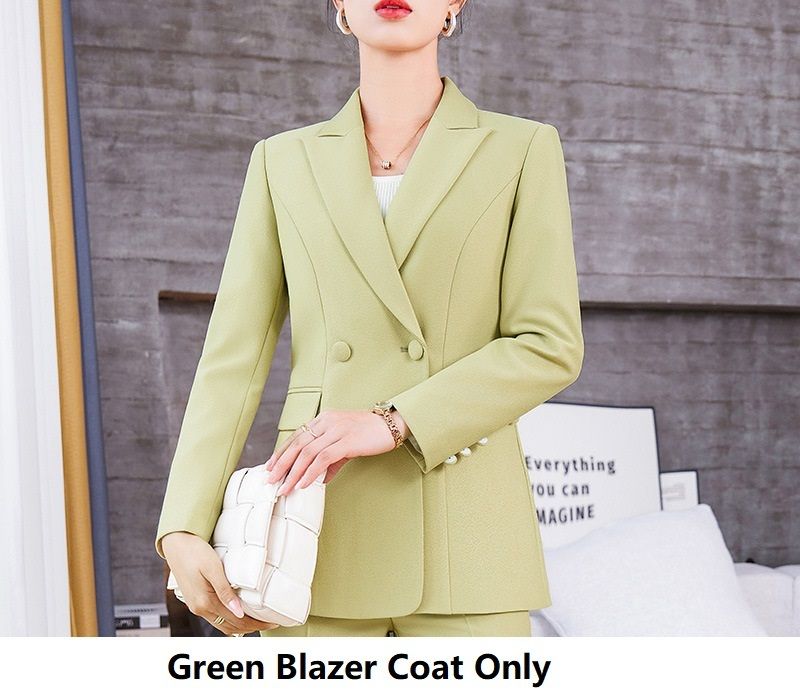 Zielony płaszcz Blazer