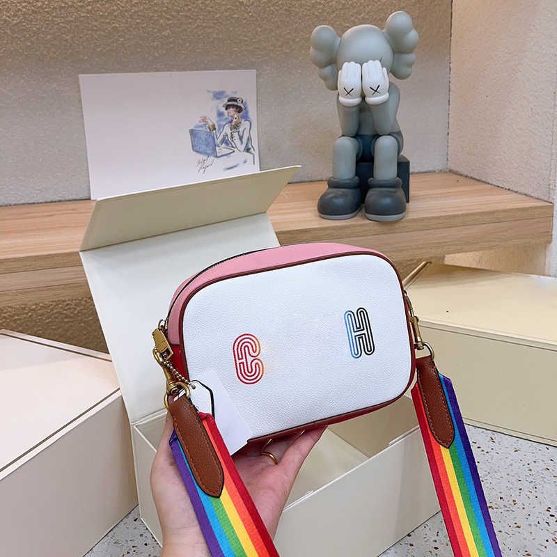 designer camera bag cobag purse hand women handbag snaps cute heart rainbow shoulder bags Wide Strap crossbody mini tote bag wallet 230817