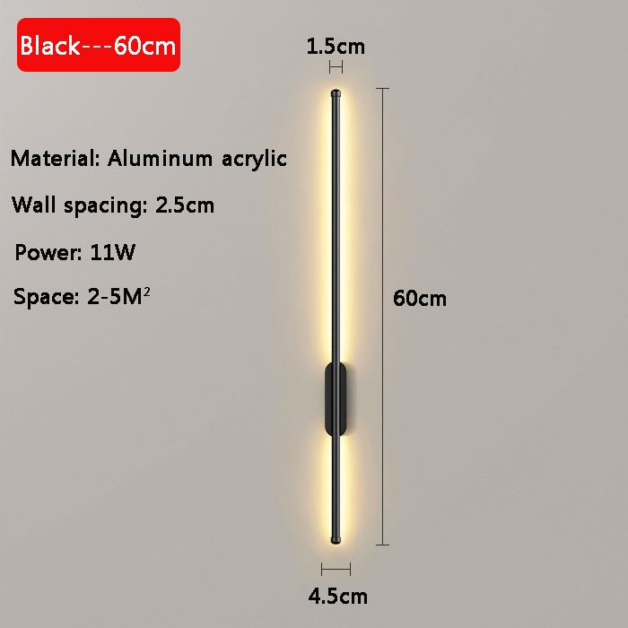 Svart 60 cm 1 st 3 färgljus